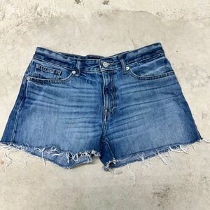 Lucky Brand Womens Boyfriend Denim‎ Jean Shorts Size 4/27 Frayed Hem
